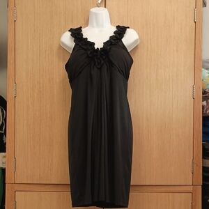 En Focus SZ 14 Black Sparkly Sleeveless Dress